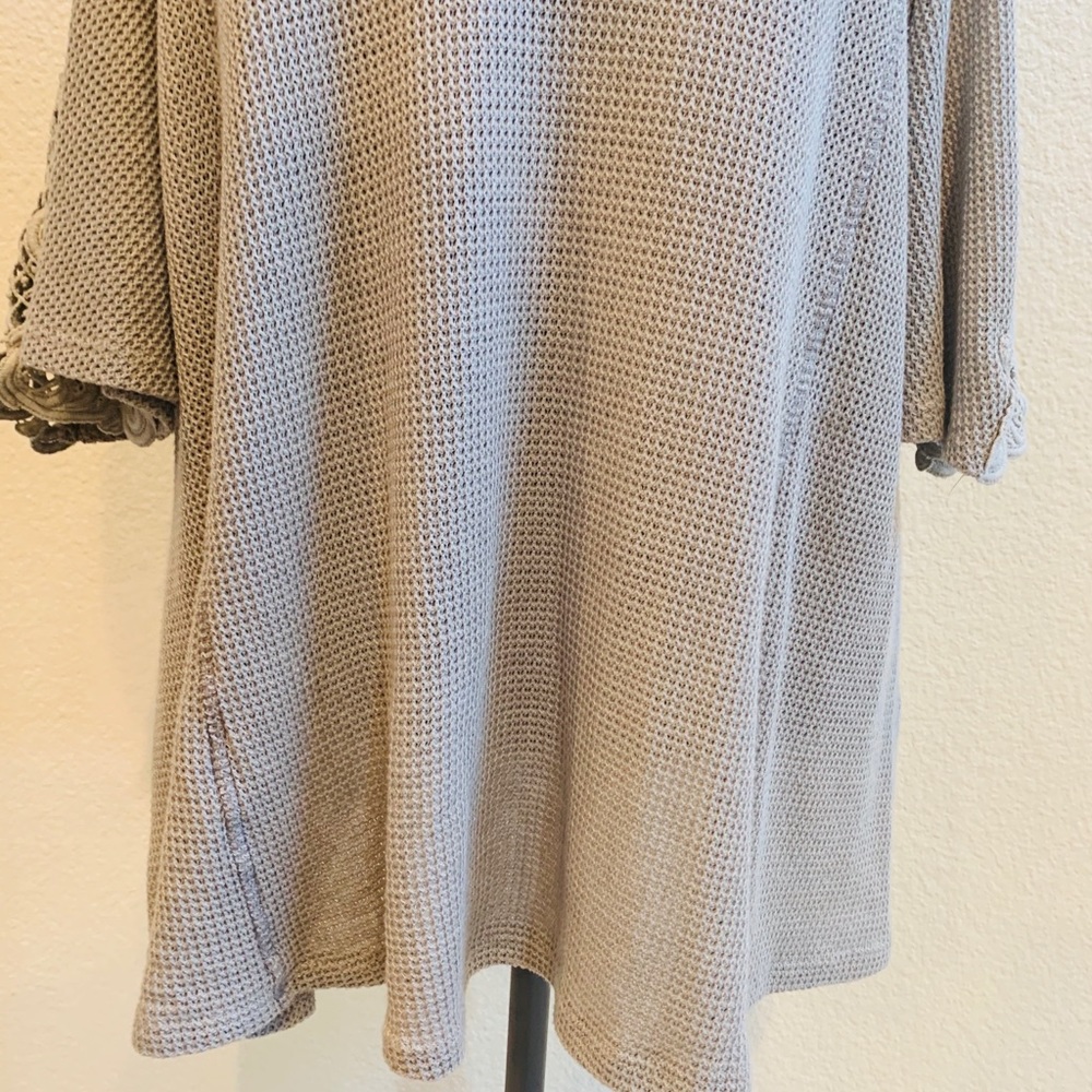 Nectar Clothing knitted top grey long sleeve large - Picture 2 of 5